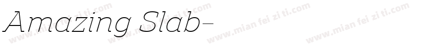 Amazing Slab字体转换